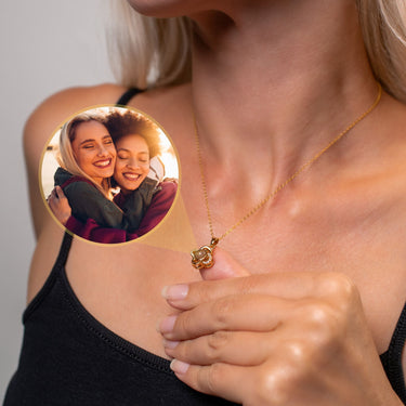 Luxurious Photo Necklace Photo Personalised Necklace - Photo Necklace - Photo Projection Necklace Necklace Brother & Sisters